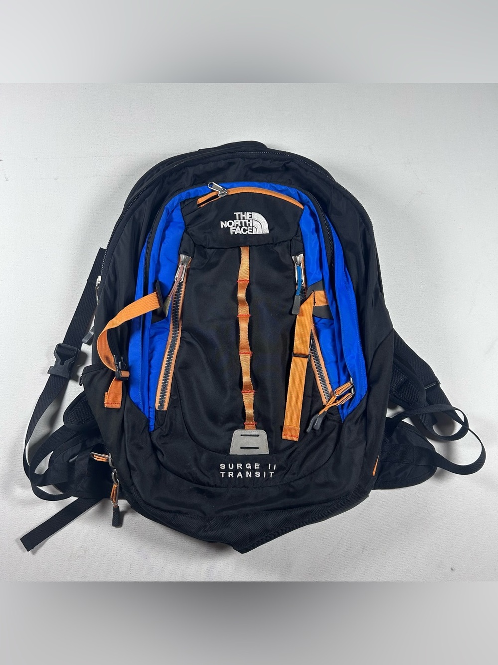 The North Face Surge II Backpack Colorblock Hiking Travel Laptop Bag